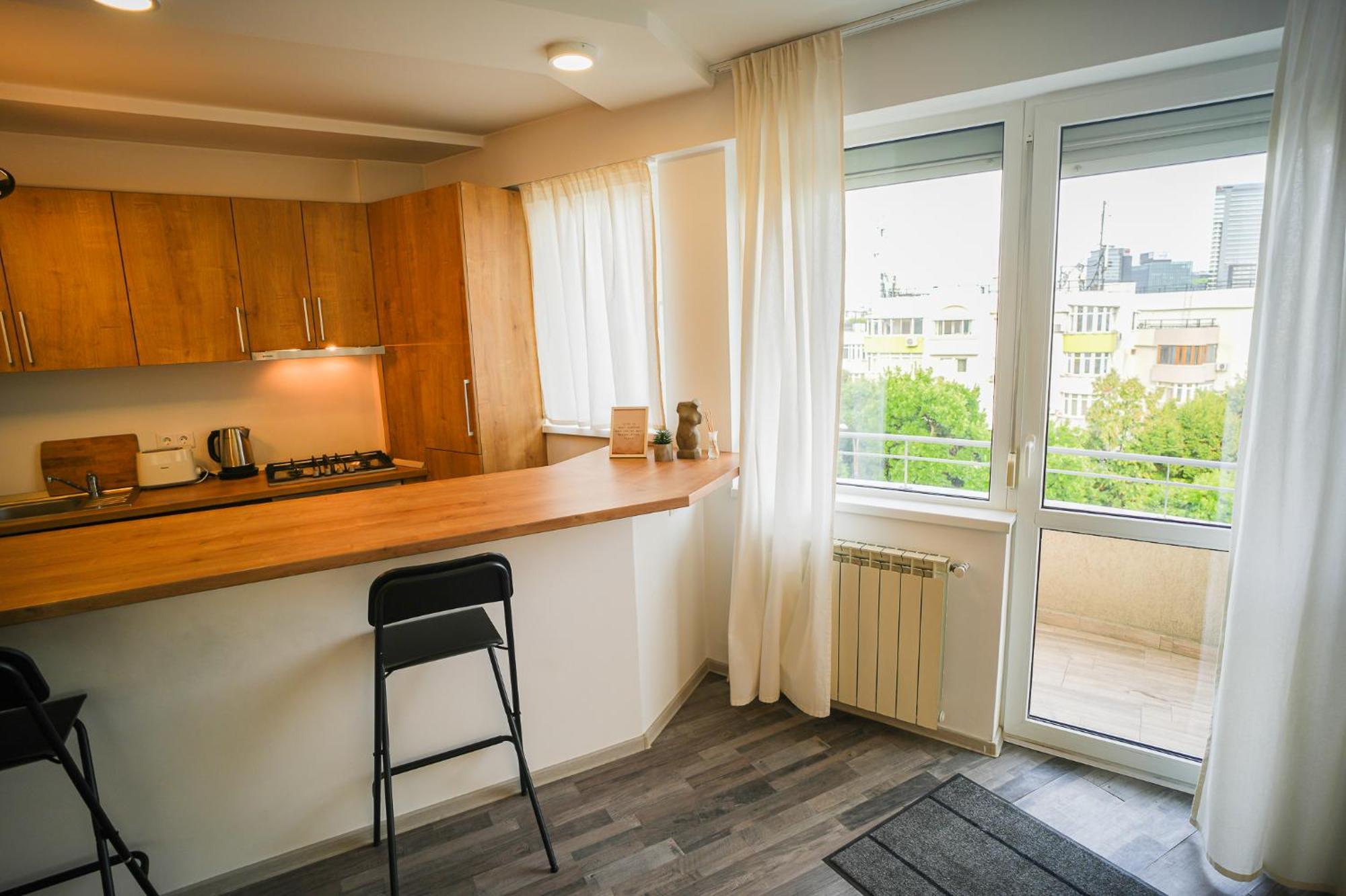 Penthouse With Huge Rooftop Terrace & City View Bucureşti Eksteriør bilde