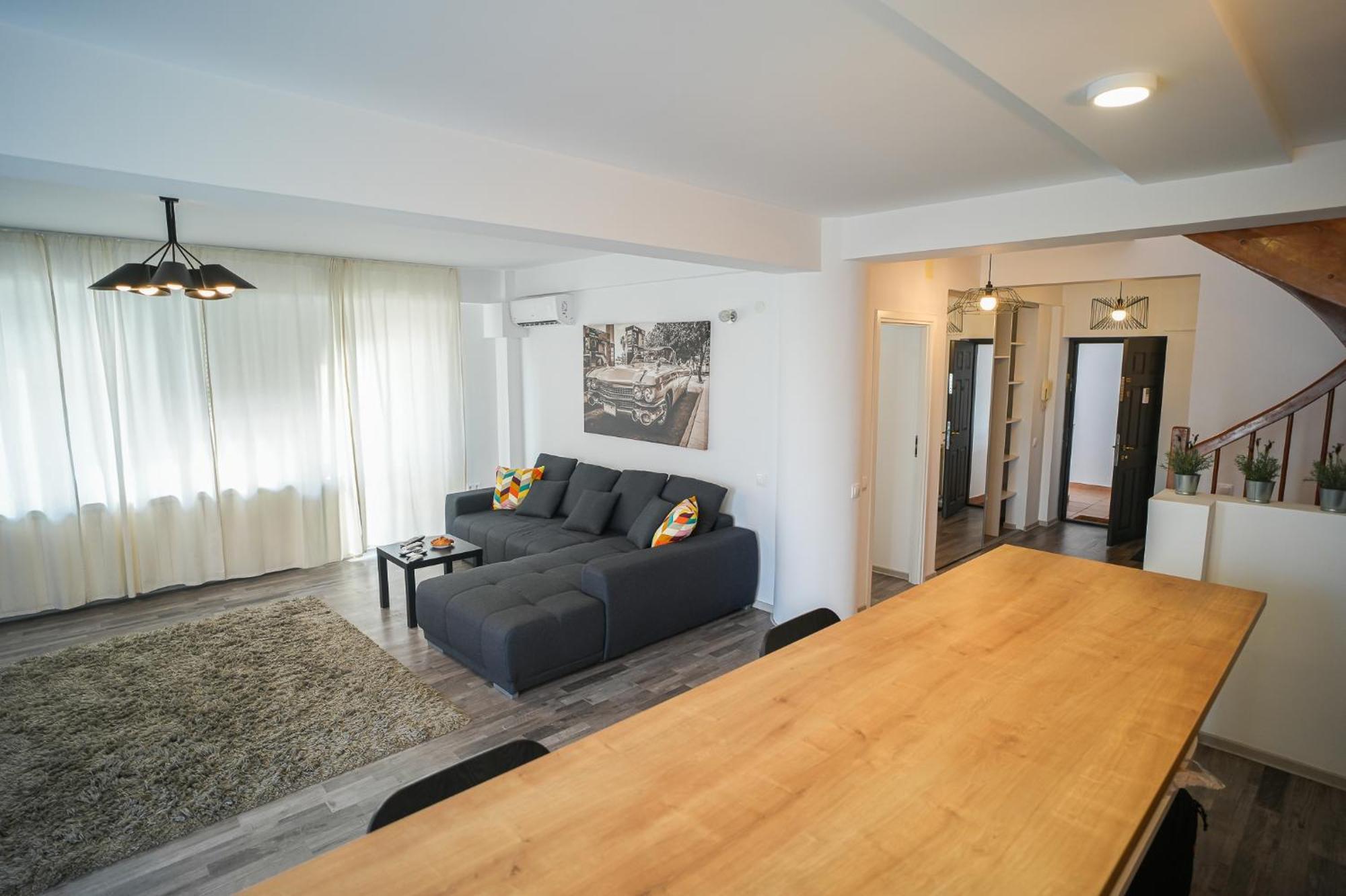 Penthouse With Huge Rooftop Terrace & City View Bucureşti Eksteriør bilde
