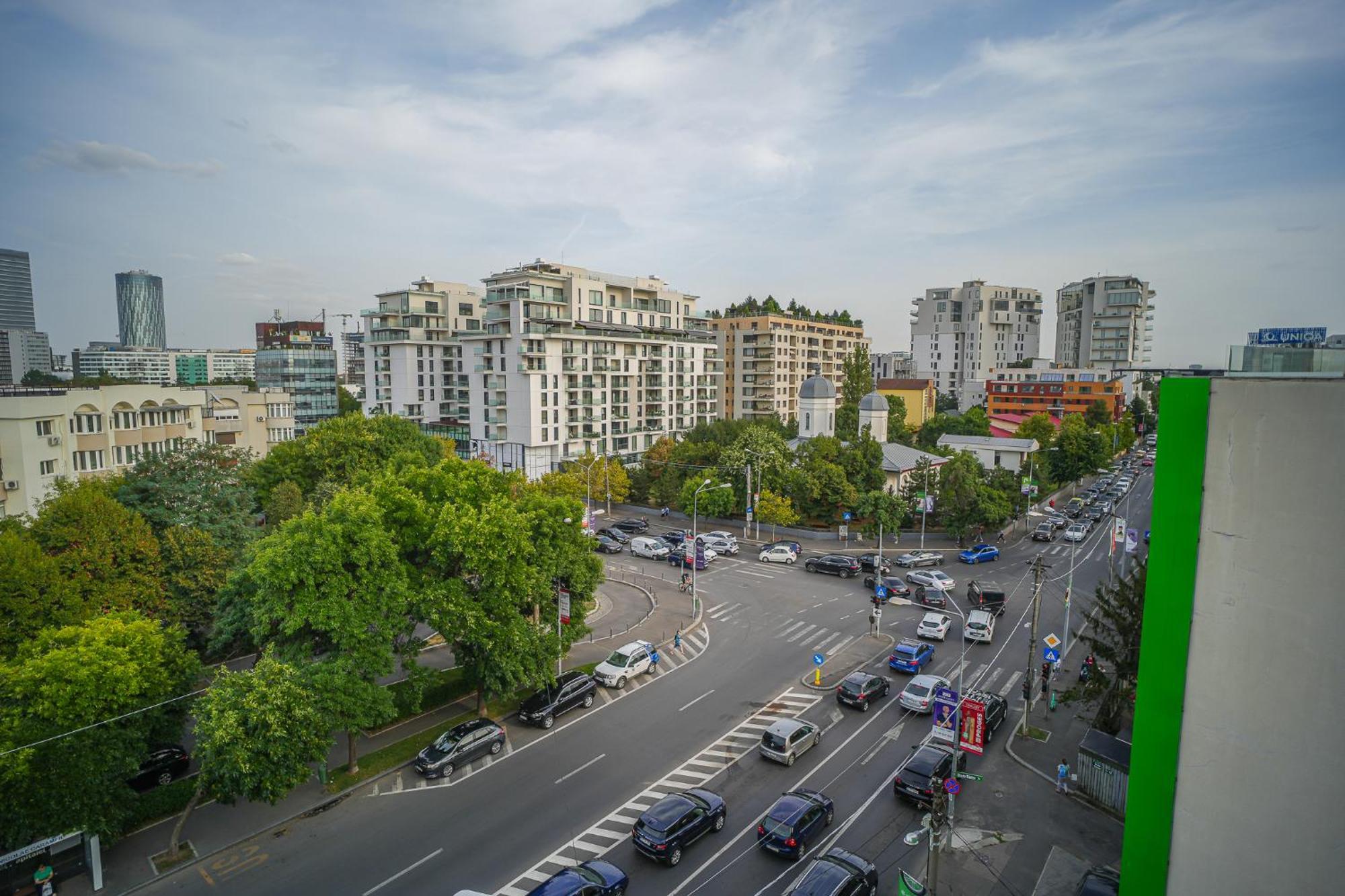 Penthouse With Huge Rooftop Terrace & City View Bucureşti Eksteriør bilde
