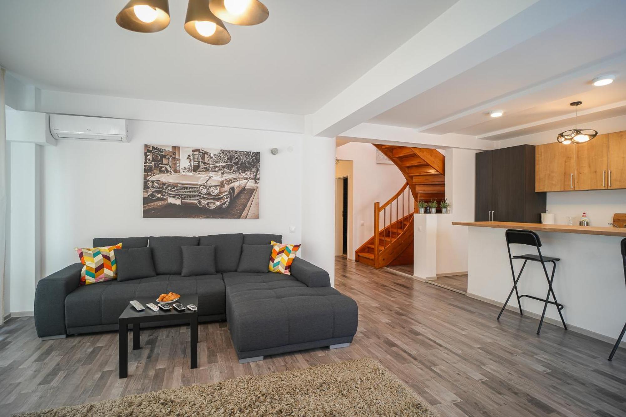Penthouse With Huge Rooftop Terrace & City View Bucureşti Eksteriør bilde