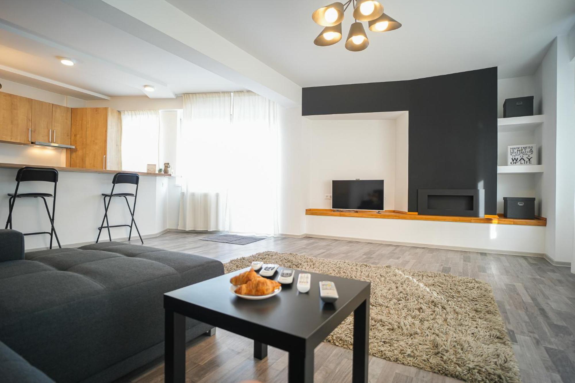 Penthouse With Huge Rooftop Terrace & City View Bucureşti Eksteriør bilde